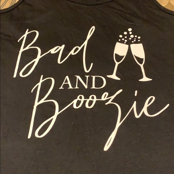 Bad and Boozie Racer Back Tank Top - Picture 2 of 5
